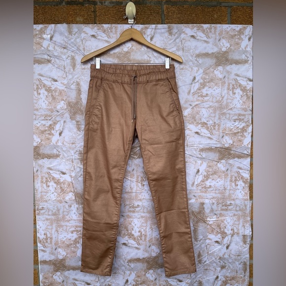 Bevy Flog golden tan drawstring pants size 28 - Picture 1 of 13